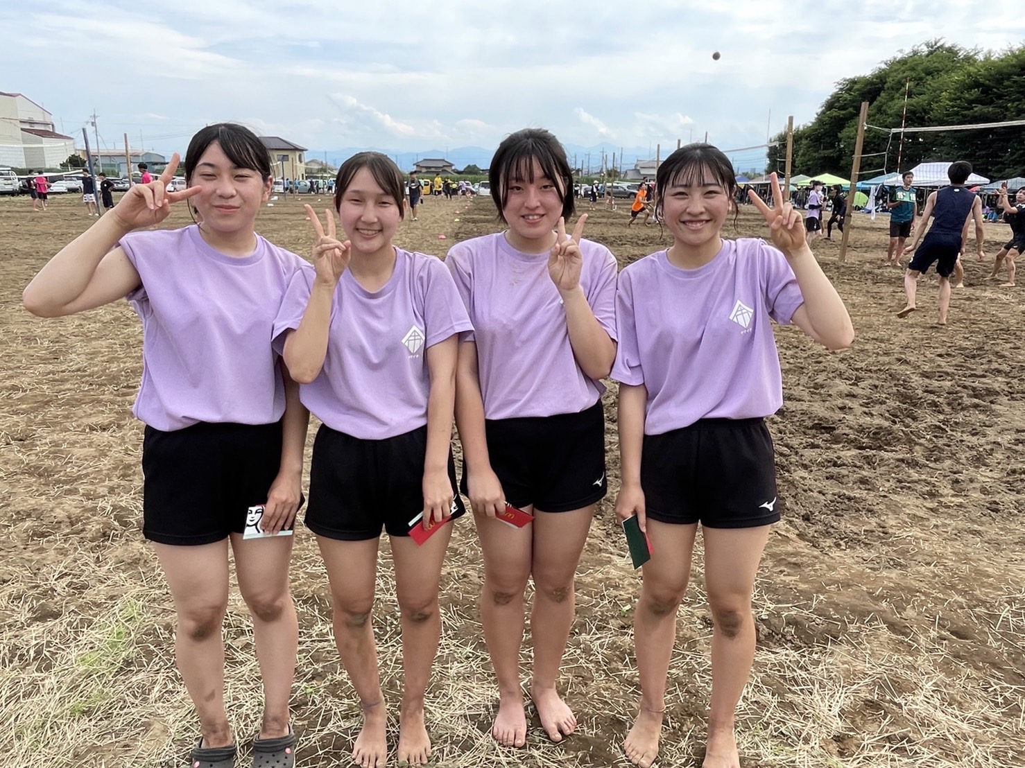 樋口彩 高校女子1位勢多農林高（左から小鮒咲、八木原侑奈、立川礼乃、樋口心彩） | 月バレ.com【月刊バレーボール】