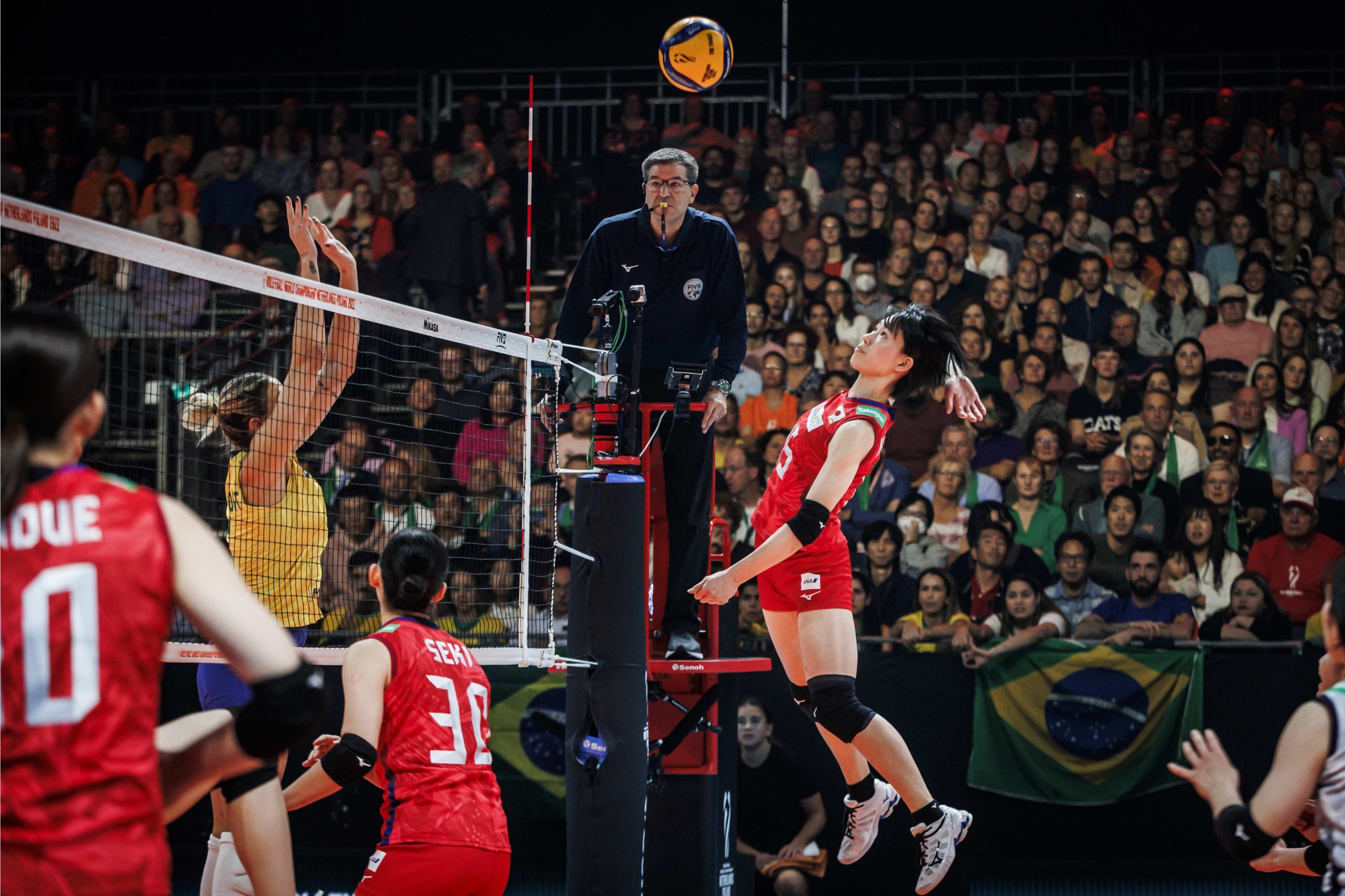 ブラジルに逆転負け　日本は女子世界選手権ベスト8