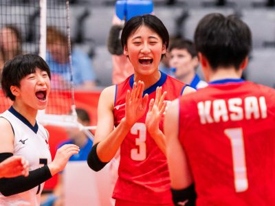 U19女子日本代表 秋本美空が33得点でセルビアにフルセット勝利