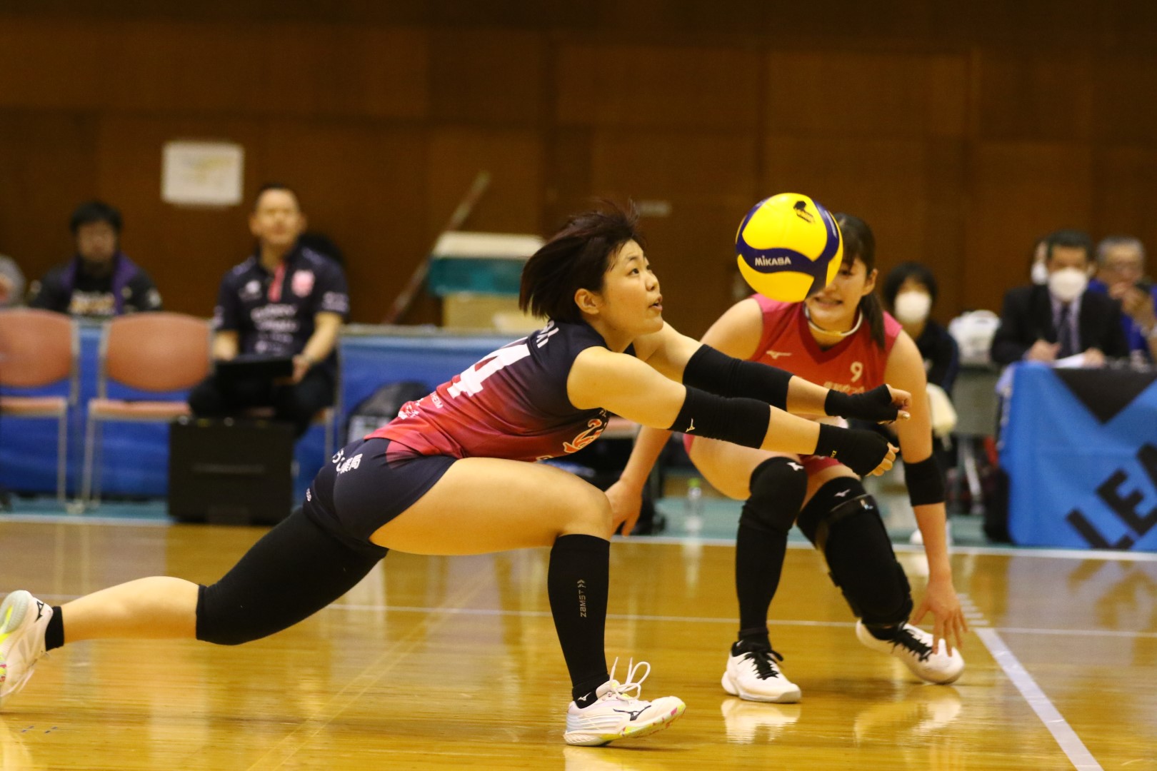 バレーボール 胸 チラ 